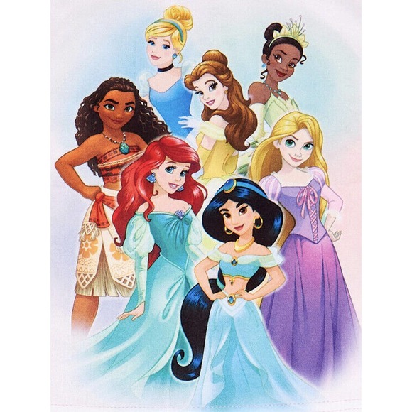 Disney Princess Toddler Baby Girls Pajamas 2-Piece Flannel PJ Set Sleepwear NEW - Picture 4 of 4